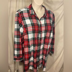 Old Navy women's plus 4X cotton flannel shirt.